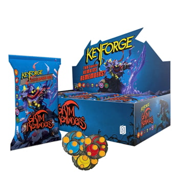 Keyforge Lembretes Sinistros Display com 12un Grátis kit de chaves de Metal 