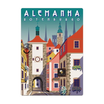 Quebra-Cabeça : Postais do Mundo - Alemanha - Rotemburgo 500 Peças