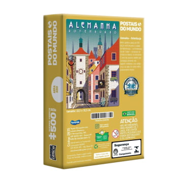 Quebra-Cabeça : Postais do Mundo - Alemanha - Rotemburgo 500 Peças