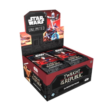 Star Wars: Unlimited - Twilight of the Republic: Booster Box ( Inglês) + Two Player Starter Gratis Intiative Token + Mini Box