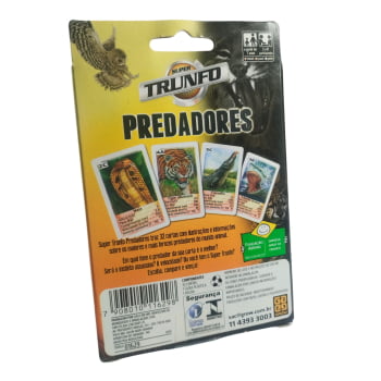 Jogo Super Trunfo Predadores