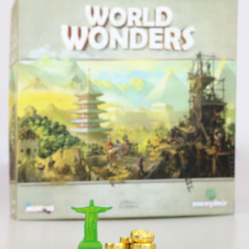 Jogo World Wonders + Monumeeple do Cristo Redento + Moedas de Metal