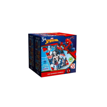 Mini Quebra-cabeça Spider Man de Madeira - 10 Peças - Caixa com 6 Peças 