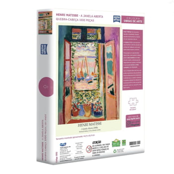 Quebra - Cabeça : Coleção Obras de Arte Matisse - A Janela (1000 pçs)