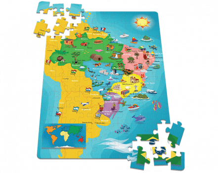 Quebra Cabeça - Mapa do Brasil 100 Peças