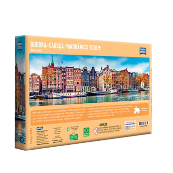 Quebra-Cabeça Panorâmico Amsterdã (1500 pçs)