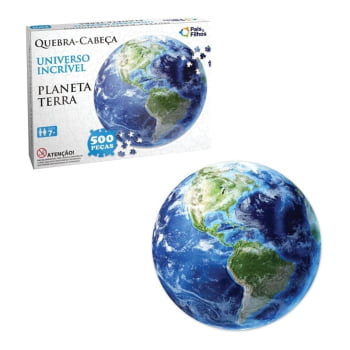 Quebra - Cabeça Redondo : Planeta Terra (500 pçs)