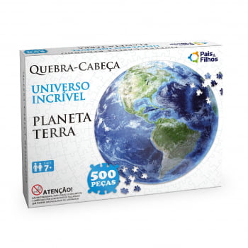 Quebra Cabeça Redondo - Planeta Terra 500 Peças