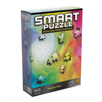 Quebra-Cabeça Smart Puzzle - Rainbow Twist 655 peças