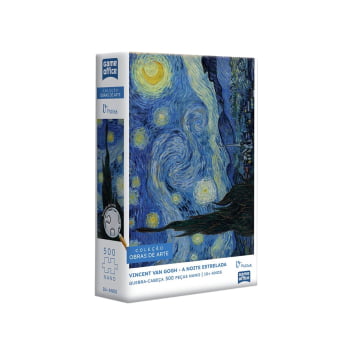 Quebra-Cabeça Vincent Van Gogh - A Noite Estrelada 500 Peças Nano