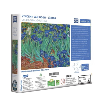 Quebra - Cabeça : Vincent Van Gogh - Lírios (500 pçs)