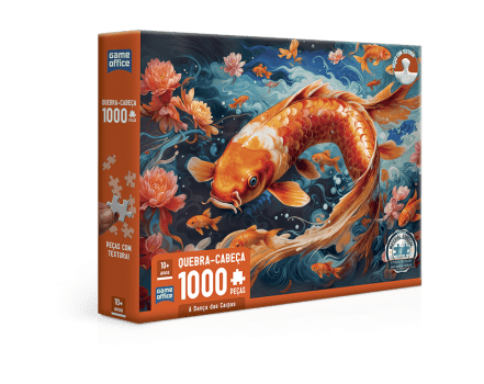 Quebra-cabeças 1000 peças - Dança das Carpas Quebra-cabeças 1000 peças - Dança das Carpas