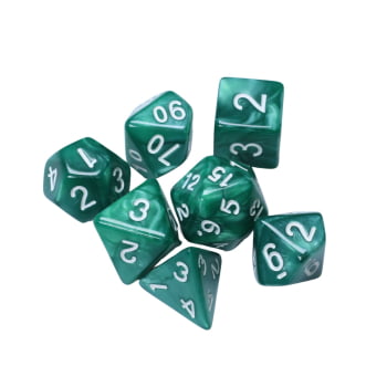 Dados para RPG Linha Marmorizados - Conjunto com 7 peças