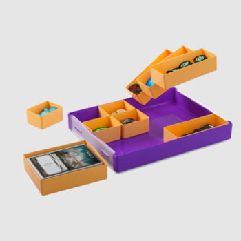 Organizador Gamegenic: Token Silo Convertible Roxo/Laranja