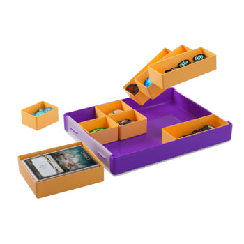 Organizador Gamegenic : Token Silo Convertible Roxo/Laranja
