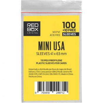 Sleeve Cristal: MINI-USA (41x63mm) Redbox