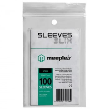 Sleeves Slim USA (56 x 87mm) MeepleBR 